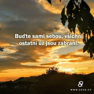 Buďte sami sebou, všichni ostatní už jsou zabráni